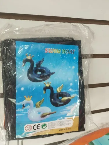 Boia Inflável Cisne Luxo com Coroa ? Piscina Praia Infantil Resistente