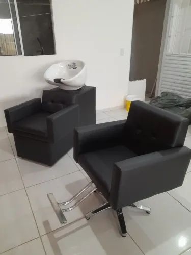 Cadeira de salão e lavatório luxuoso FRETE GRÁTIS 