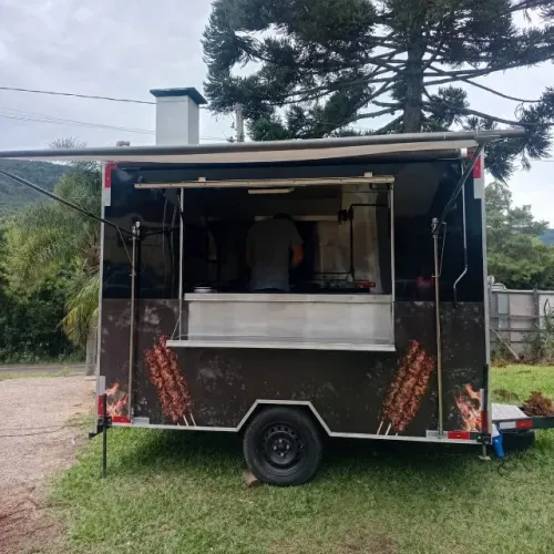 TRAILER DE ESPETINHOS À VENDA - PRONTO PARA TRABALHAR!