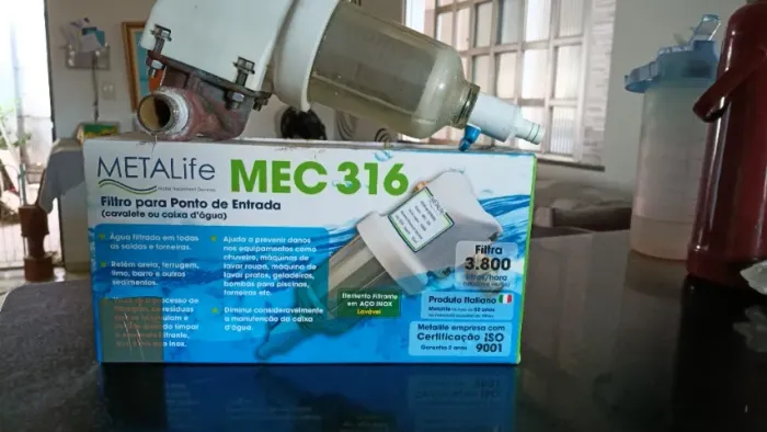Filtro para entrada de água Poço ou Embasa