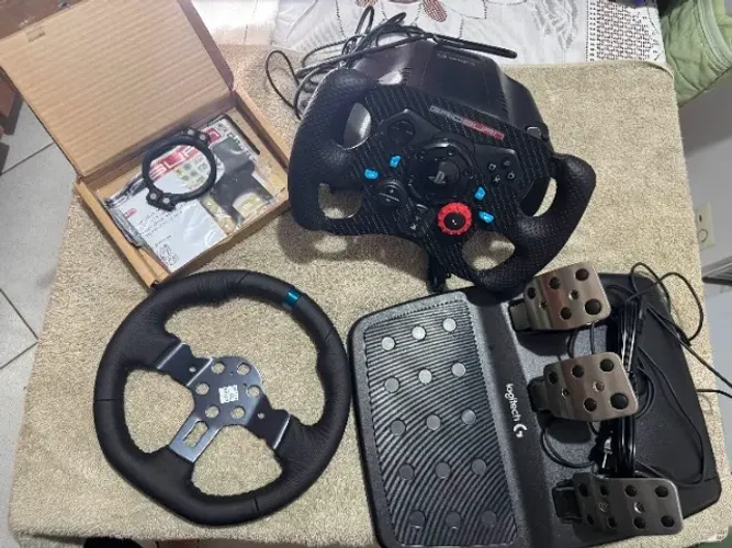 Volante G29 + Volante Formula Gridburn e acessórios 