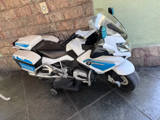 Moto Elétrica BMW infantil policial