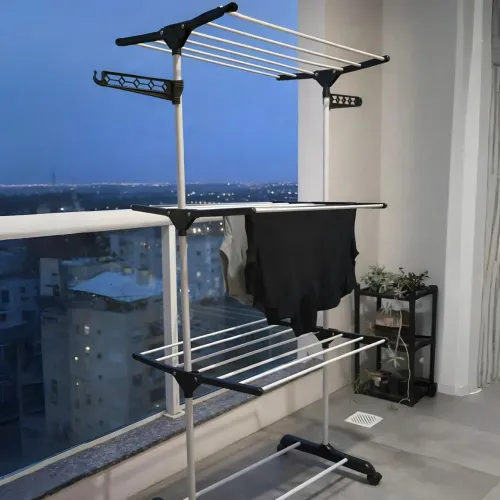 Varal vertical dobrável novo