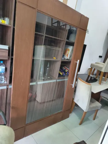 Porta de correr completa 2,20 por 1,35 de vidro