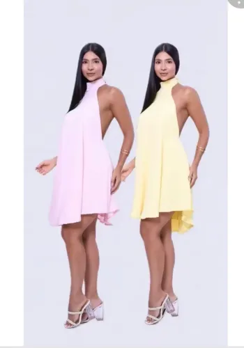 2 vestidos gola alta - usados apenas 1 vez 