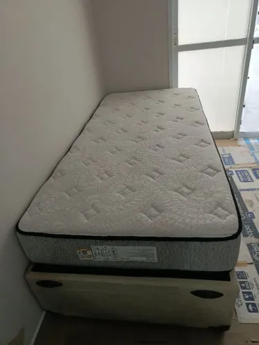Cama Box Solteirão com Colchão 