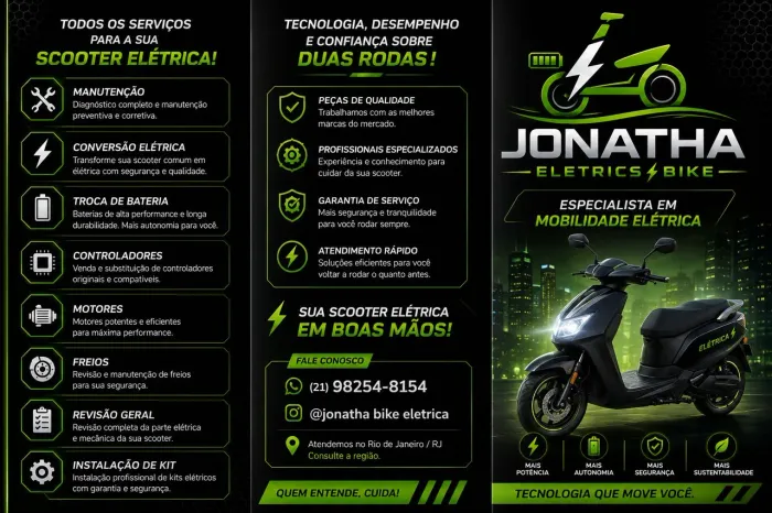 Técnico e mecânico de scooter e bike eletrica