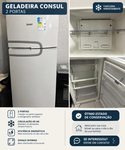 Geladeira Consul Duplex Frost Free - Branca