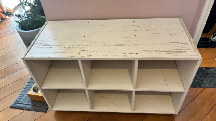 Móvel Nichado Branco Estilo Rústico | Organizador Multiuso