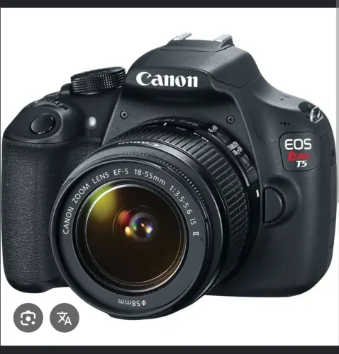 Canon T5 + lente 18-55 câmera usada em bom estado 