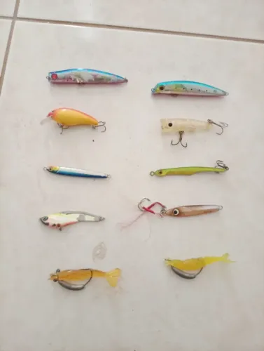 Iscas variadas japonesa para pescar robalo ,tucunaré trairão