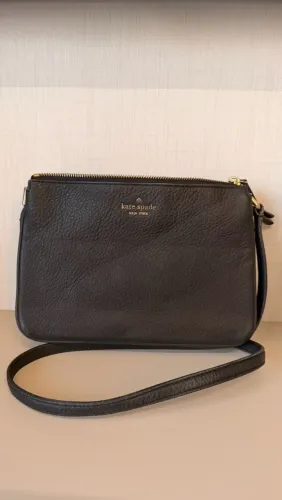 Bolsa Kate Spade em Couro Preta