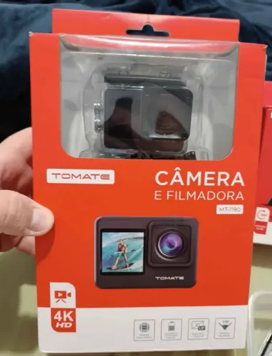 Câmera de Ação 4K Tomate MT-1190 - Duplo Visor e Wi-Fi