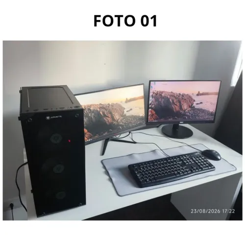 Setup Gamer Completo: RTX 3060 Ti + Ryzen 5 + 32GB RAM + 2 Monitores + Periféricos