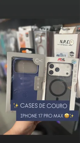 Cases De Couro para iPhone 17 Pro Max 
