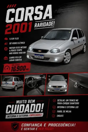 Chevrolet Corsa Wind 1.0 MPFI / EFI 2P (álcool) 2001