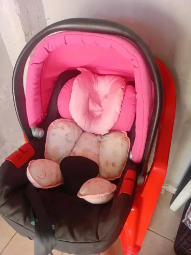 Bom conforto feminina preto e rosa