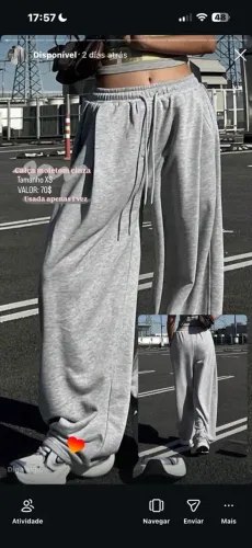 Calça moletom nova