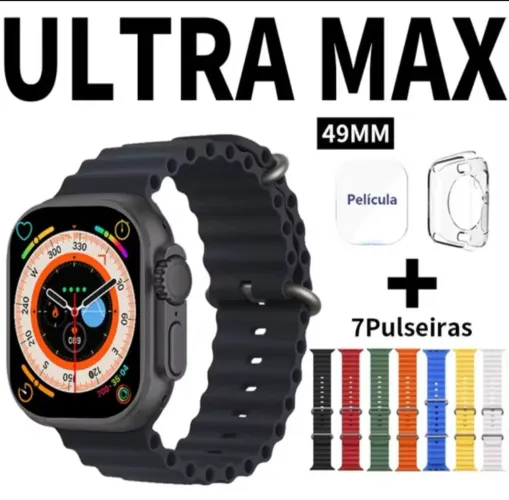 SMARTWATCH T800 ULTRA E T800 ULTRA2 MAX A PROVA D'ÁGUA SEM FIO 