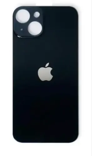 Vidro traseiro para tampa do iPhone 14 preto meia-noite
