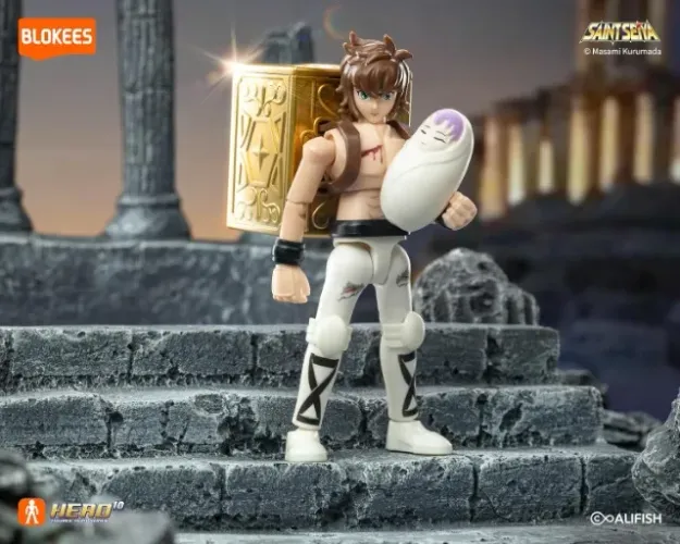 Aiolos de Sagitário + Pandora Box + Athena bebê Saint Seiya Figure NOVO
