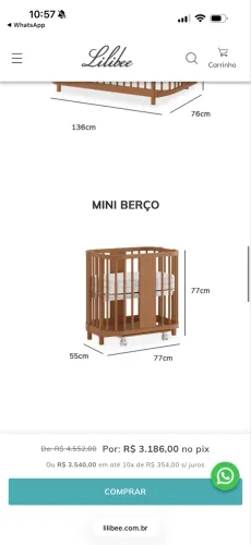 Berço Rayka Lillibe 