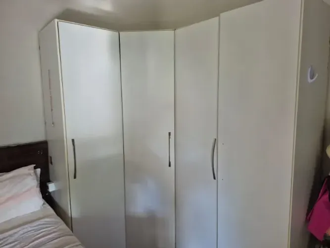 armário de canto 4 portas branco