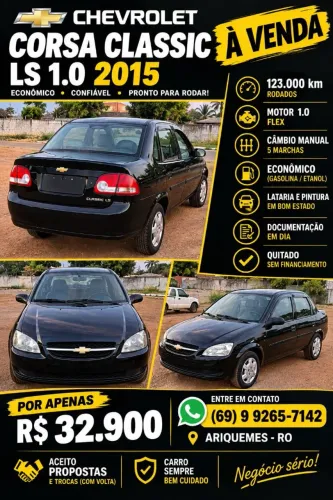 Chevrolet Classic Life/ls 1.0 VHC Flexp. 4P 2015