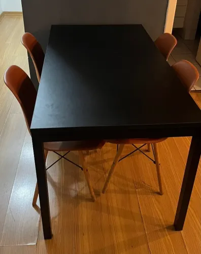 Conjunto Sala De Jantar Mesa Com 4 Cadeiras