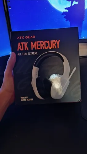 Headset Gamer ATK Mercury M1 Wireless Bluetooth Wired RGB - 1 Mês de Uso