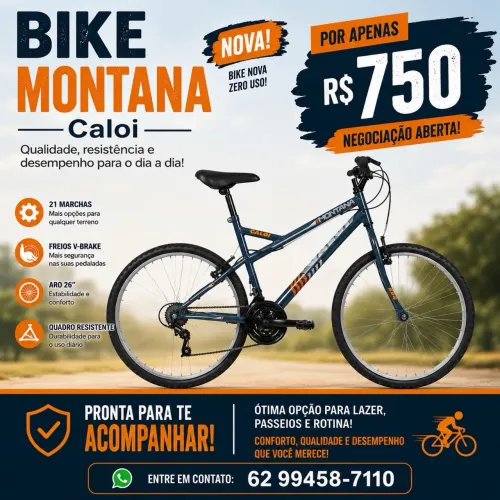 Bicicleta Caloi aro 26 Nova