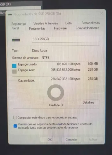 SSD 256GB HP