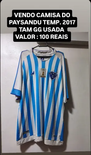 VENDO CAMISA DO PAYSANDU TEMP. 2017 TAM GG USADA