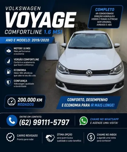 Volkswagen Voyage Comf/highli. 1.6 MI T.flex 8V 4P 2018