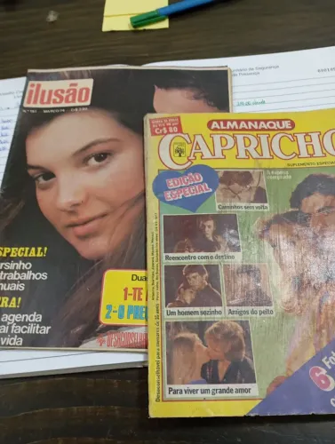 Revista Capricho 1973 e revista ilusão 1974