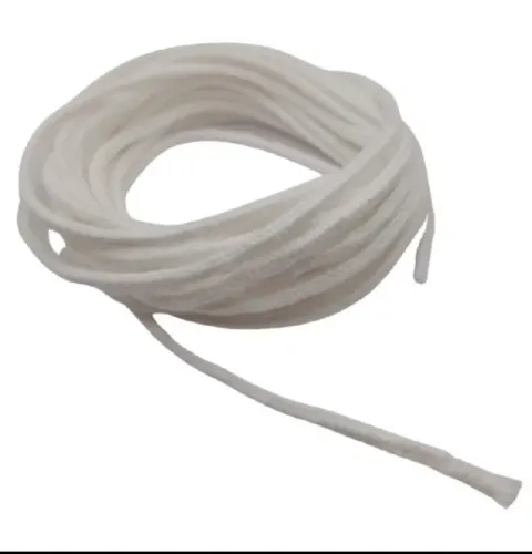 Pavio para Vela Decorativa de Algodão trançado sem fio de cobre 3,65mm e 5 metros