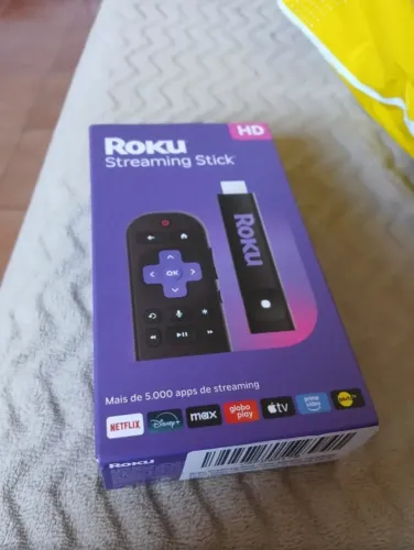Roku Stick HD - Última Versão | Plug and Play