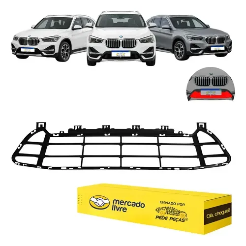 Grade Inferior Bmw X1 Gp Plus 2020 2021 2022 Nova Preto Fosco