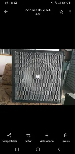 Sub woofer passivo com alto falante JBL 15 polegadas