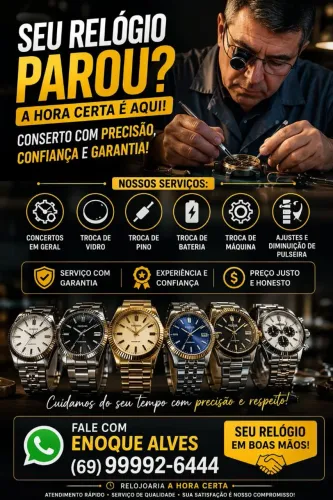 Consertos de relógios em geral 