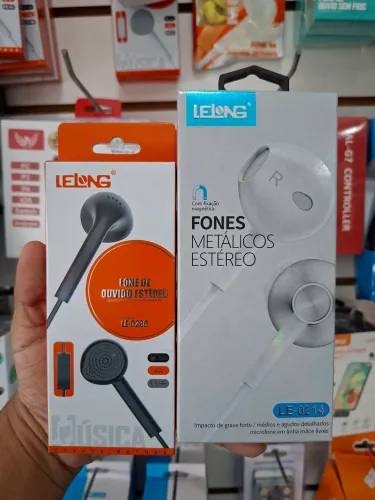 Fone de ouvido com fio e microfone - entrega em slz e região