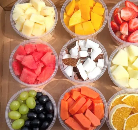 Mamão, Abacaxi e Banana + entrega grátis