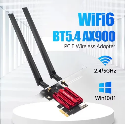 (NOVO) Fenvi Placa De Rede Wifi 6 + Bluetooth 5.4
