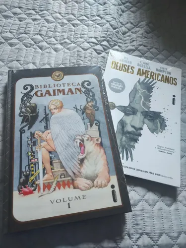 Deuses americanos v.1 e biblioteca Gaiman v.1 lacradas