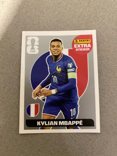 MBAPPE EXTRA STICKER PRATA