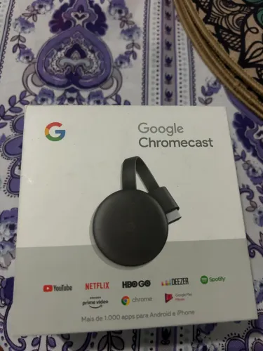 Chromecast novo nunca usado. 