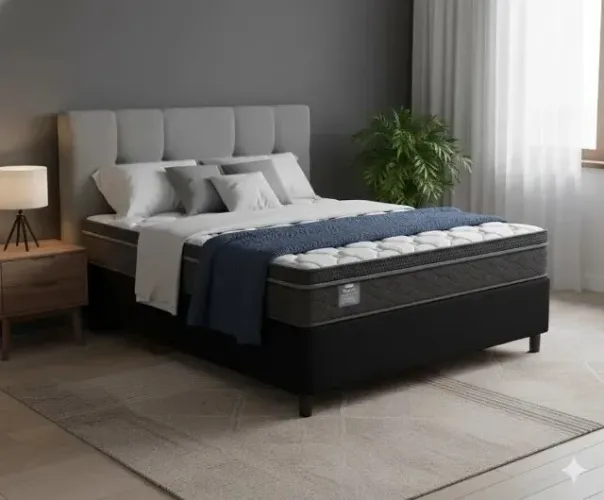 Conjunto Base e Colchão D28 Casal (PRODUTO A PRONTA ENTREGA)