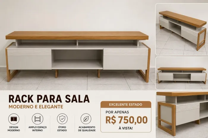 Rack para Sala ? Moderno e Elegante