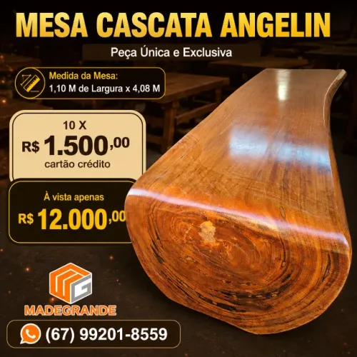 Mesa de Madeira Cascata