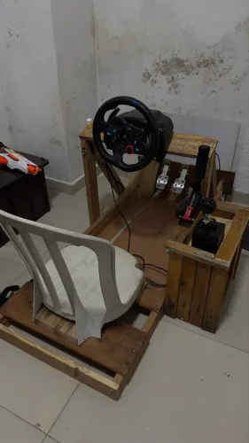 Volante g29 + câmbio + freio de mão hidráulico